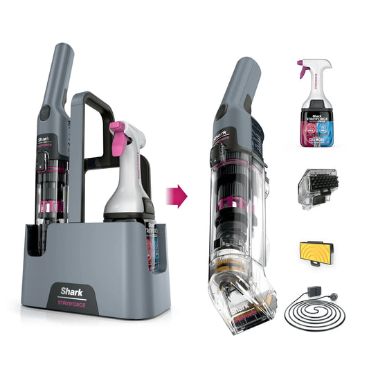 Shark StainForce HX104 Cordless Portable Spot & Stain Cleaner, Handheld Deep Stain Remover for Carpet, Upholstery, Car Interior, Pet Spills & Household Accidents