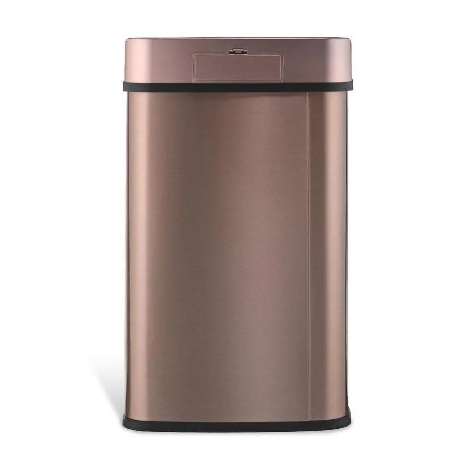 Nine Stars 13‑Gallon Motion Sensor Trash Can, Touch‑Free Automatic Stainless‑Steel Bin, Soft‑Close Quiet Lid, Fingerprint‑Resistant, Non‑Slip Base for Kitchen, Home & Office