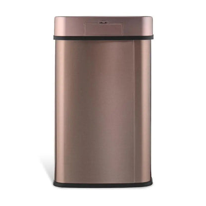 Nine Stars 13‑Gallon Motion Sensor Trash Can, Touch‑Free Automatic Stainless‑Steel Bin, Soft‑Close Quiet Lid, Fingerprint‑Resistant, Non‑Slip Base for Kitchen, Home & Office