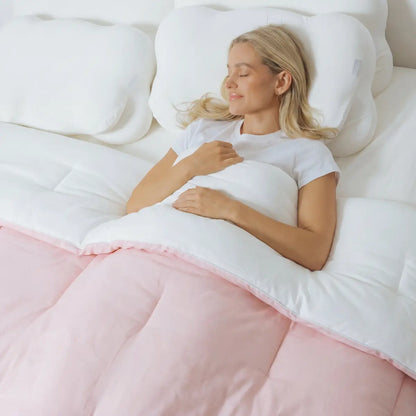 Mellow Sleep MarshMellow Comforter, Double‑Stuffed Ultra‑Soft A‑Class Fabric, Heat‑Adaptive Vegan Fill, OEKO‑TEX Certified, Machine Washable, Solves Night‑Time Overheating & Sweaty Sleep