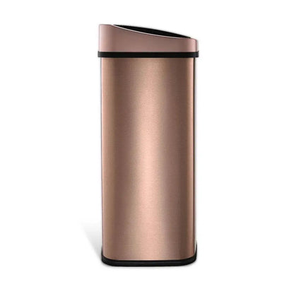 Nine Stars 13‑Gallon Motion Sensor Trash Can, Touch‑Free Automatic Stainless‑Steel Bin, Soft‑Close Quiet Lid, Fingerprint‑Resistant, Non‑Slip Base for Kitchen, Home & Office