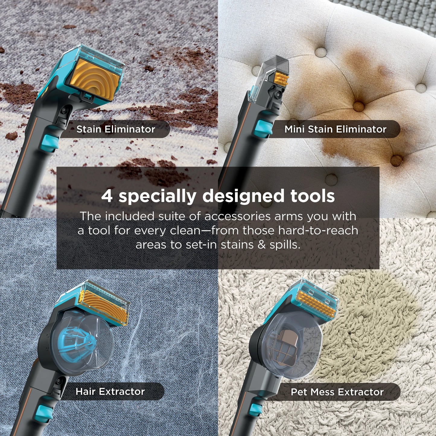 Shark StainStriker HairPro Portable Spot & Stain Cleaner, Deep Upholstery & Carpet Washer, Model PX251
