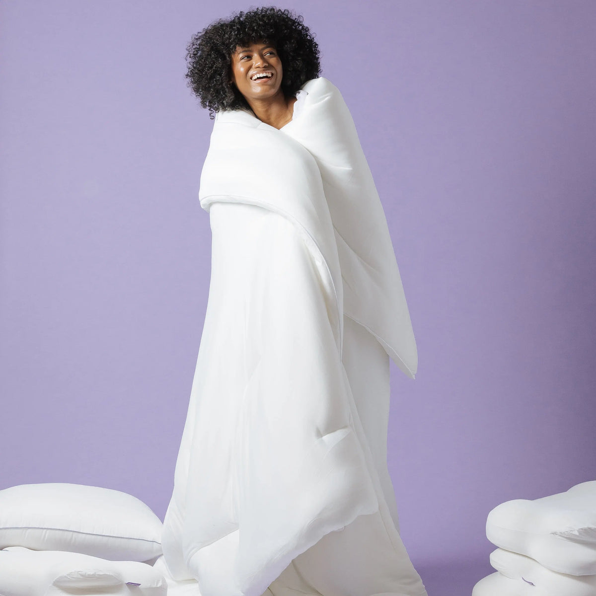 Mellow Sleep MarshMellow Comforter, Double‑Stuffed Ultra‑Soft A‑Class Fabric, Heat‑Adaptive Vegan Fill, OEKO‑TEX Certified, Machine Washable, Solves Night‑Time Overheating & Sweaty Sleep
