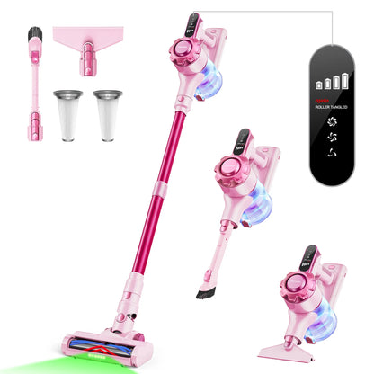 【2026 Newly Upgraded】Trucozie T350 Cordless Vacuum Cleaner, 8-in-1 Lightweight Upright Stick Vacuum, 45-Min Runtime, Powerful 33kPa Suction, Ideal for Home, Hardwood Floors, Carpets & Pet Hair