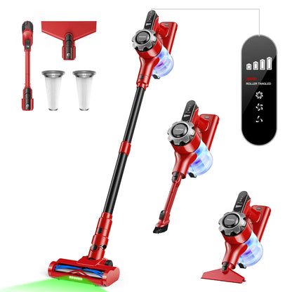 【2026 Newly Upgraded】Trucozie T350 Cordless Vacuum Cleaner, 8-in-1 Lightweight Upright Stick Vacuum, 45-Min Runtime, Powerful 33kPa Suction, Ideal for Home, Hardwood Floors, Carpets & Pet Hair