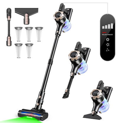 【2026 Newly Upgraded】Trucozie T350 Cordless Vacuum Cleaner, 8-in-1 Lightweight Upright Stick Vacuum, 45-Min Runtime, Powerful 33kPa Suction, Ideal for Home, Hardwood Floors, Carpets & Pet Hair