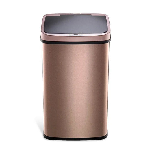 Nine Stars 13‑Gallon Motion Sensor Trash Can, Touch‑Free Automatic Stainless‑Steel Bin, Soft‑Close Quiet Lid, Fingerprint‑Resistant, Non‑Slip Base for Kitchen, Home & Office